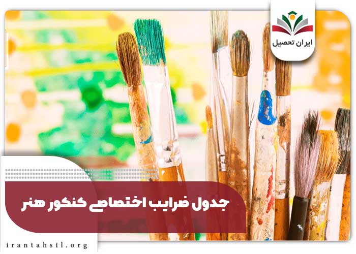 جدول ضرایب اختصاصی کنکور هنر