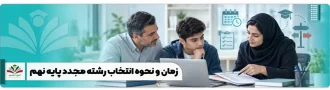 عکس شاخص زمان و نحوه انتخاب رشته مجدد پایه نهم