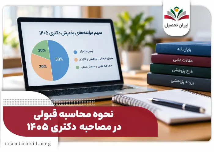 نحوه محاسبه قبولی در مصاحبه دکتتری