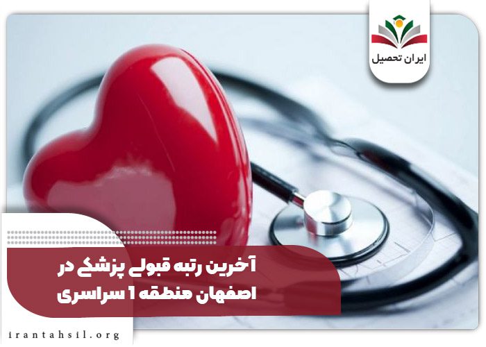 آخرین رتبه قبولی پزشکی در اصفهان منطقه ۱ سراسری