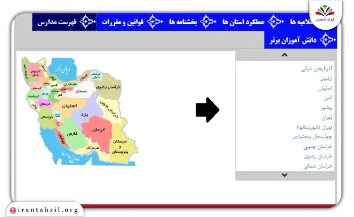 گام سوم لیست مدارس از آموزش از راه دور