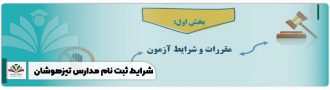 شرایط ثبت نام مدارس تیزهوشان