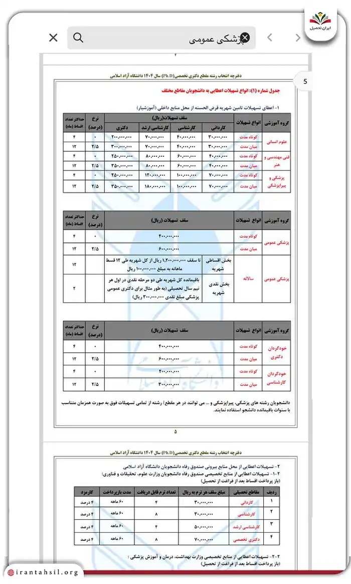 روی علامت ضربه بین بالای صفحه بزنید و عبارت مورد نظر خود را وارد کنید