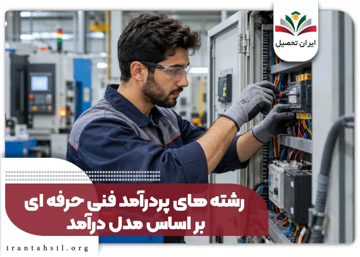 رشته های پردرآمد فنی حرفه ای بر اساس مدل درآمد