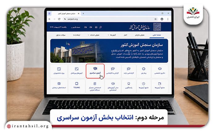انتخاب رشته مجازی سازمان سنجش