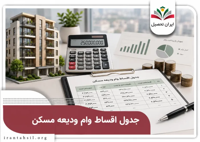 جدول اقساط وام ودیعه مسکن ۱۴۰۵