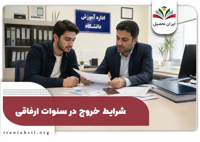شرایط خروج در سنوات ارفاقی