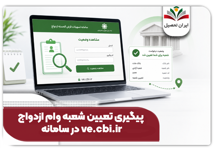 پیگیری تعیین شهبه وام ازدواج در سامانه