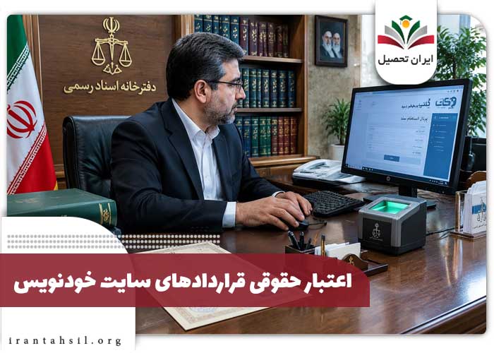 اعتبار حقوقی قراردادهای سایت خودنویس
