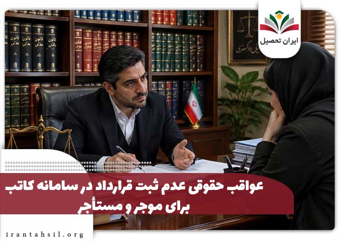 عواقب حقوقی عدم ثبت قرارداد در سامانه کاتب