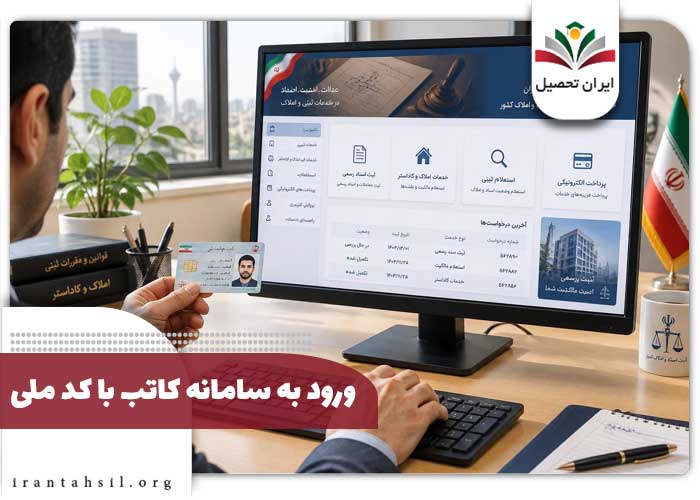 ورود به سامانه کاتب با کد ملی