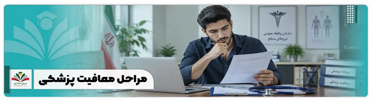 عکس شاخص مراحل معافیت پزشکی
